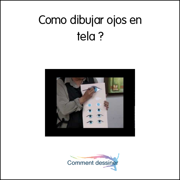 Como dibujar ojos en tela